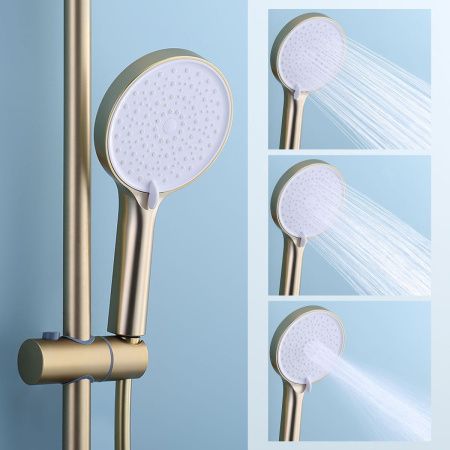 Душевая стойка Splenka S50.24.03 настенная цвет золото