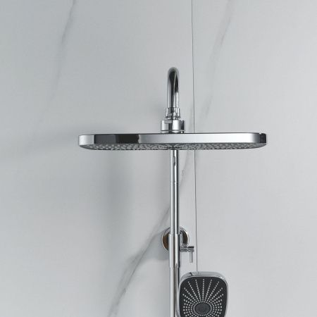 Душевая стойка Raffine F3685 настенная цвет хром