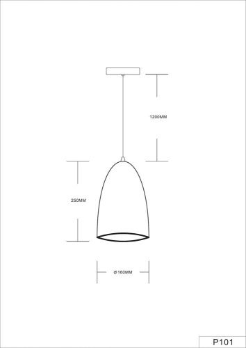 Светильник подвесной Arte Lamp Cento (Центо) A7081SP-1BJ - фото 5