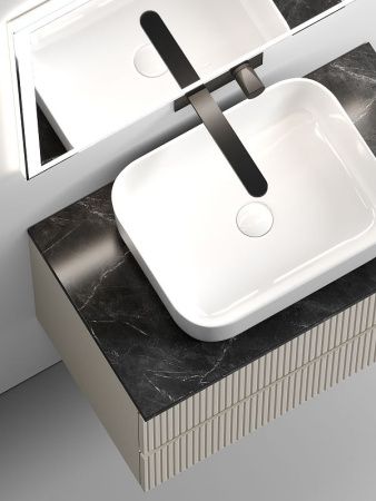 Тумба под раковину Sancos SNOB T SNT80CE 80х40 подвесная цвет бежевый