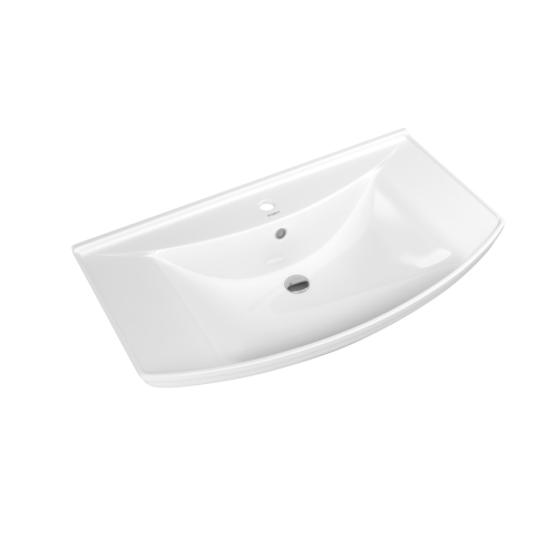 Раковина из сантехнического фарфора Kirovit Стиль Вн Крв05 90х50 накладная цвет белый