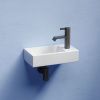 Раковина из сантехнического фарфора Ceramica Nova ELEMENT CN6051L 40х20 подвесная цвет белый 1 отверстие под смеситель
