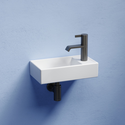 Раковина из сантехнического фарфора Ceramica Nova ELEMENT 42 см CN6051L подвесная цвет белый - фото 2