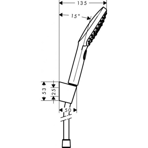 Душевой гарнитур Hansgrohe Raindance Select 26720400 настенный хром/белый - фото 2