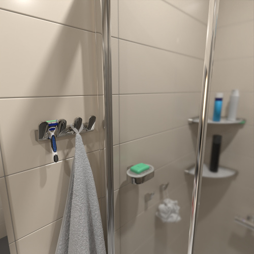 Вешалка 4 крючка Altasan Лотос ЛТ20Х - фото 2