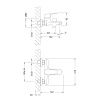 Смеситель для ванны LeMark Point LM0314C настенный хром