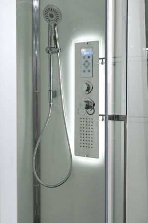 Душевая кабина AvaCan Z Z2911LED 110х90 прямоугольная с крышей ориентация универсальная