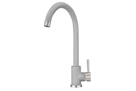 Смеситель для кухни Granula Standart ST-4031, АЛЮМИНИУМ на мойку серый