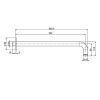 Держатель верхнего душа Fima Carlo Frattini Spillo Steel F2945INOX нержавеющая сталь
