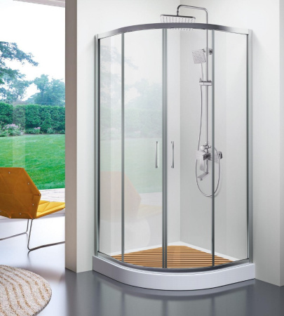 Душевой уголок Cerutti SPA VIVA90 N 90х90 стекло прозрачное профиль хром глянцевый без поддона