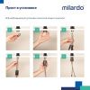 Смеситель Milardo Azure AZUBL00M01 на раковину черный