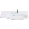 Раковина керамическая Kerama Marazzi RIVA RV.wb.100Rh 100х50 подвесная цвет белый 1 отверстие под смеситель