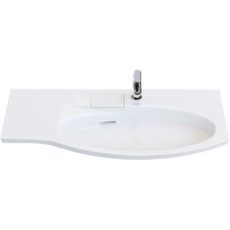 Раковина керамическая Kerama Marazzi RIVA RV.wb.100Rh 100х50 подвесная цвет белый 1 отверстие под смеситель