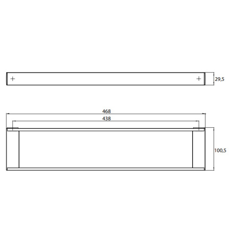 Рейлинговая система для аксессуаров Emco Liaison 1866 001 46