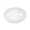 Раковина из сантехнического фарфора Bond Oval S58-490 50х40 накладная цвет белый без отверстий под смеситель