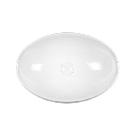 Раковина из сантехнического фарфора Bond Oval S58-490 50х40 накладная цвет белый без отверстий под смеситель