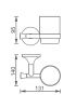 Стакан для зубных щеток AltroBagno Corposso AltroBagnoCorposo080204Cr