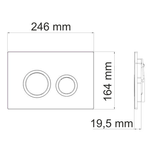 Встраиваемый смывной бачок WasserKRAFT  10TLT.031.ME.WH01 - фото 3