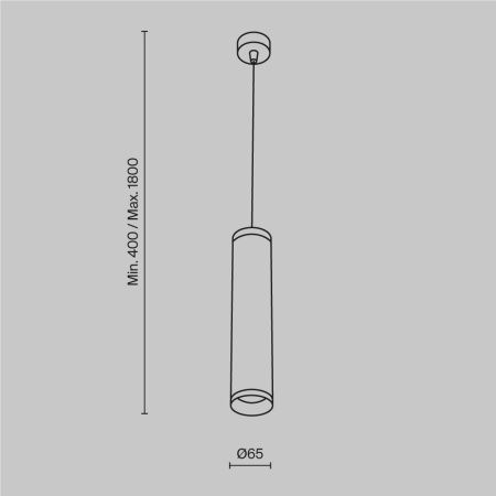 Светильник подвесной Wertmark Technical Focus Design Pendant P038PL-01G
