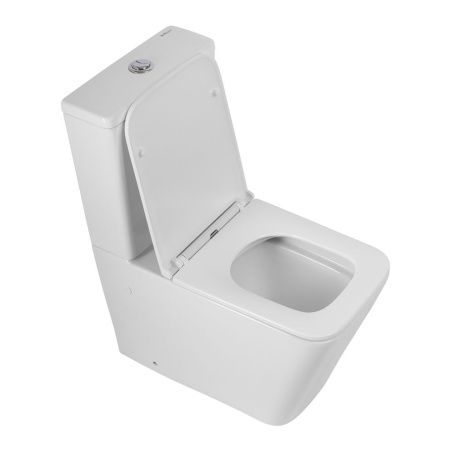 Чаша унитаза напольная BelBagno ARDENTE-R BB02093CPR/SC цвет белый без бачка с сиденьем микролифт безободковая каскадный смыв