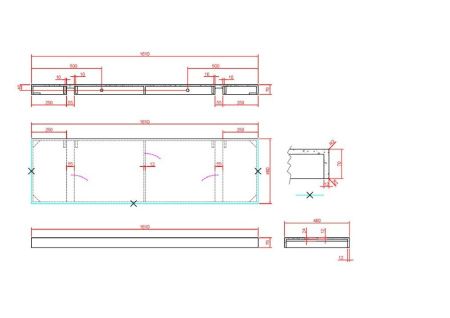 Столешница Armadi Art Flat 869-160-CLCT 160х50 накладная цвет белый