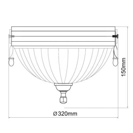 Светильник накладной MW-Light Афродита 317011202