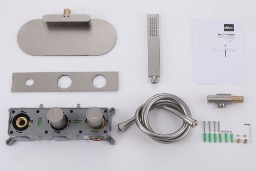 Смеситель для ванны Abber Rund AF8731SP встраиваемый в стену сатин - фото 3