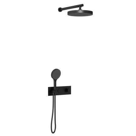 Душевая система Vincea VSFW-422TI2MB встраиваемая в стену с термостатом