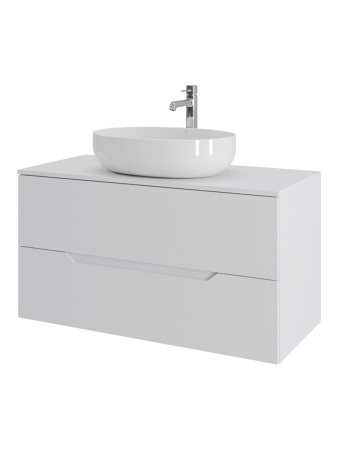 Тумба с раковиной Orange Line Li-100TuwMDF+B05-520W 100,5х46х68