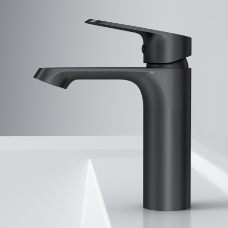 Смеситель Am.Pm Func F8F02122 на раковину черный без термостата