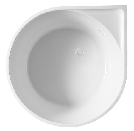 Ванна акриловая Abber AB9305 95х95 угловая четверть круга с каркасом