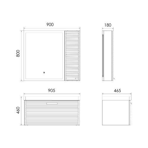 Тумба с раковиной Comforty Танжер 00-00019566CF 90,5х46,5х46 - фото 2