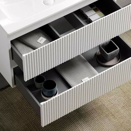 Тумба под раковину Sancos SNOB R SNR60W 60х40 подвесная цвет белый - фото 2