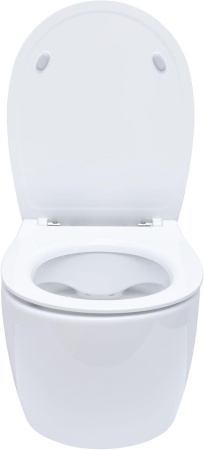 Чаша унитаза подвесная Allen Brau Fantasy 4.11004.20 цвет белый без сиденья безободковая каскадный смыв