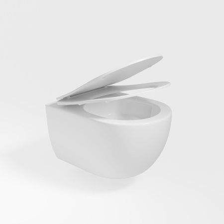 Унитаз подвесной Vincea Evo VT1-34ST белый с сиденьем микролифт безободковый смыв торнадо