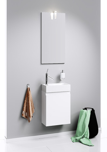 Зеркало в ванную Aqwella Y Ln-MP.02.04/W 40х80 цвет белый - фото 2