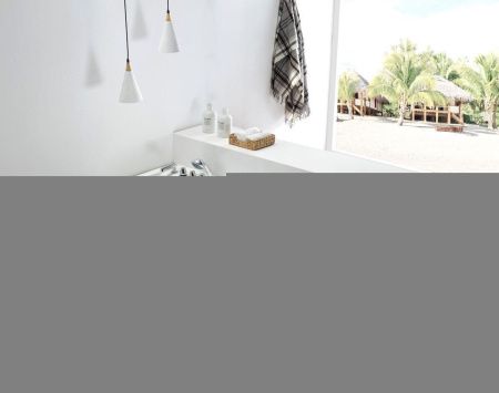 Ванна акриловая гидромассажная Gemy G9006-1.7 B L 170х75 пристенная прямоугольная с каркасом