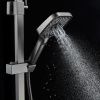 Душевая стойка Shevanik S7036T настенная цвет оружейная сталь