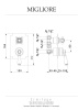 Смеситель для душа Migliore ERMITAGE 18633 встраиваемый в стену золото