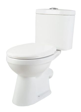 Унитаз напольный с бачком Creo Сeramique PROJECT COMBO-PR1003C белый с сиденьем с микролифт душевой смыв