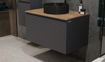 Тумба под раковину Jorno COSSETY Coss.01.80/P/A-DZ/JR 79х50х46 подвесная цвет антрацит