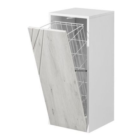 Шкаф Aquaton Сакура 1A220703SKW80 30х80 подвесной цвет бежевый/белый