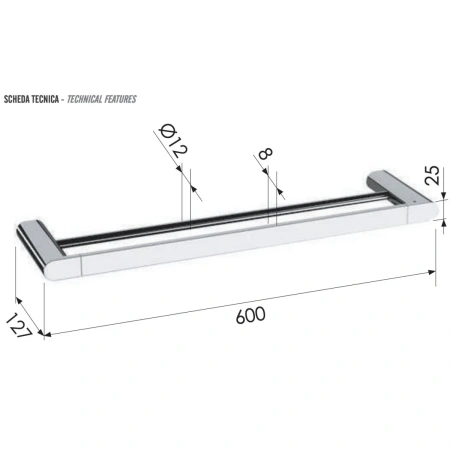 Полотенцедержатель Remer Lounge LN33XV