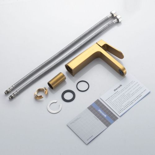 Смеситель Shevanik S4501G на раковину золото - фото 4