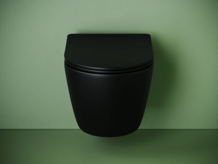 Унитаз подвесной Ceramica Nova UNO CN11001TMB черный с сиденьем микролифт смыв торнадо