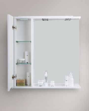 Зеркало-шкаф BelBagno Fly-Marino MARINO-SPC-600/750-1A-BL-P-R 60х80 подвесной цвет белый