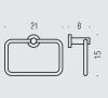 Полотенцедержатель Colombo Plus W4931.CR