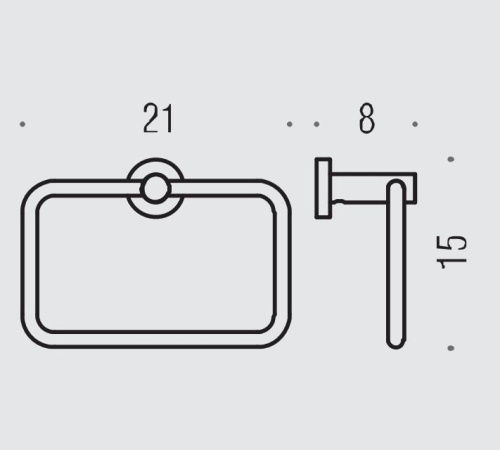 Полотенцедержатель Colombo Plus W4931.CR - фото 2