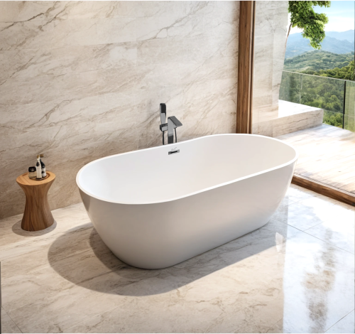 Ванна акриловая Cerutti SPA CT10513 170х75 отдельностоящая овальная