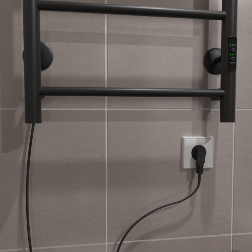 Полотенцесушитель Тругор Аспект Пэк сп АспектПэксп1/6040чернВГП 43х60 электрический черный - фото 4